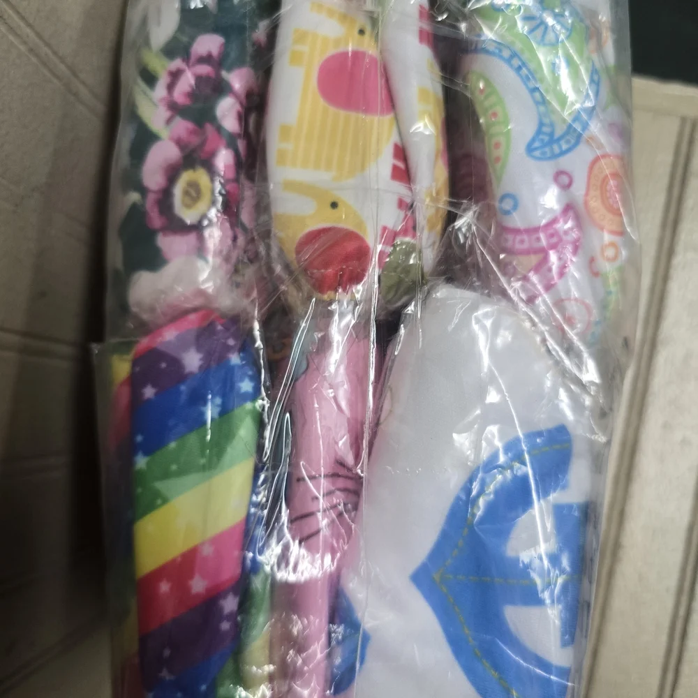 ALVA BABY 6 PACK POCKET CLOTH DIAPERS Girl Colors - ONE SIZE - NEW, SEALED